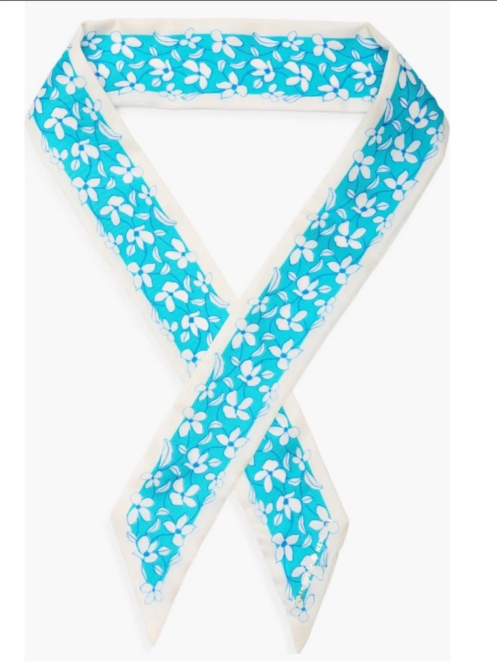 Kate Spade Floral Vines Skinny Scarf
